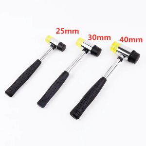 Hammer 25mm 30mm 35mm 40mm Mini Hammer Double Faced Household Rubber Hammers Domestic Nylon Head Mallet Hand Tool for Jewelry/Craft/DIY