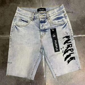 Brand shorts roxos jeans roxos jeans curtos jeans designer de grife masculino hip hop casual joelho curto lenght jeans roupas 29-40 tamanho alto