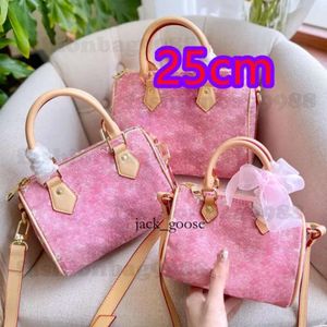 Lvse çanta louiseviutionbag gerçek deri tote çanta pembe lüks bayan mini crossbody çanta cüzdan çantalar kadın tasarımcılar pembe 30cm boston çanta 318