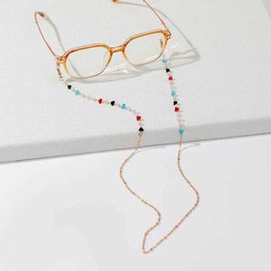 Brillenketten Frauen Acrylkristallgläser Kette Anti-fallende Brille Kette für Mode Sonnenbrille Kette Schmuck Schmuck Face Maske Hanging Seil