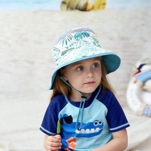 Berets Kewei Foreign Trade Instagram Wind Big Tree Leaf Fisherman Hat Children's Outdoor Vacation Beach Eaf Shawl Sun Visor