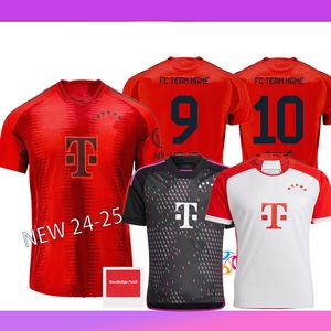 Kane Musiala 23 24 25 Jerseys de futebol Bayern Sane Kimmich Munique Muller Davies Coman 2023 2024 2025 Camisa de futebol Goretzka Gnabry minjae Men Kit Kit Set Uniforms