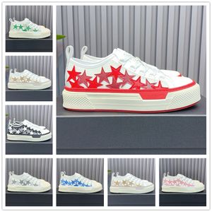 Повседневная обувь мужчины женские дизайнерские кроссовок скелетов Shoe Stars Stars Canvas Flat Lace Up Черно белый красный розовый зеленый синий темно-серый бежевый тренеры платформы спортивные кроссовки 35-45