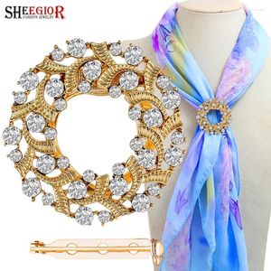 Broches Cristal Garland Silk Senk Buckle para Women Acessórios Adorável strassil