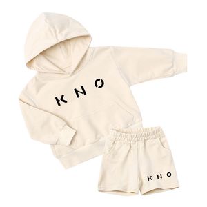 Kids Designer Clothes K Designers Hoodies For Boys Short Pants Set Toddler Spring Clothes Baby Girls Hoodie 2pcs Outfit Suit Children Clothing CXD240576-12