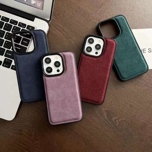 Suitable for iPhone Promax phone full package, solid color, anti drop plush, 14 Pro protective case, 15