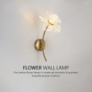 Wandlampe moderne LED luxuriöse Blume Form Schlafzimmer Nachtler Lernbaum Esszimmer Lebendige Hintergrund dekoratives Licht