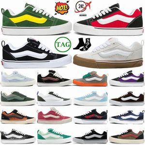 Designerskor Knu Skool Platform Sneakers Trainers Black White Navy Off Gum Triple Green Yellow Mega Check Red Brown Casual For Mens Wkatc#