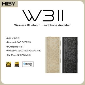 Усилитель Hiby W3 II/W3 Gen 2 Тип C USB DAC Dongle Wireless Bluetooth Decoder Усилитель Усиление Усиление Усилитель CARPLAY NFC CVC MIC для Android IOS