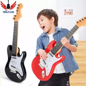 Guitarra 67cm Ukulele Electric Guitar para iniciantes, brinquedos, instrumentos musicais,