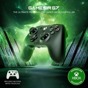 Cameir G7 Xbox Gaming Controller Xboxシリーズ用の有線ゲームパッドX XboxシリーズS Xbox One Alps Joystick PC交換可能パネルJ240507