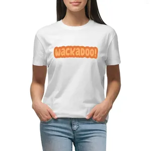 Polos Wackadoo! (pomarańczowe) T-shirt vintage ubrania letnie topy urocze koszulka dla kobiet