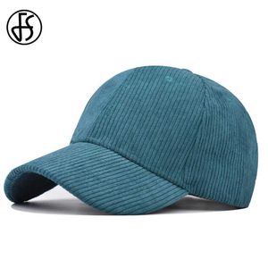 ボールキャップfs冬の女性Corduroy Hat Cold Proof Baseball Caps for Men Green Warm Trucker Cap Outdoor Sports Ski Hats Bone Masculino Y240507