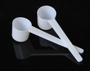 Plastica bianca professionale 5 grammi 5g Sfido cucchiai per la lavaggio del latte di latte in polvere Misurazione 3919568