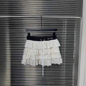 Дизайнер юбков 24 летняя кружевная рюша юбка торт сотни складки наполовину юбка Pengpeng Princess Короткая юбка универсальная kgzp