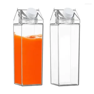 Lagerflaschen 2 Prozenter Kartonmilch tragbarer transparenter Brustkrug wiederverwendbarer klarer Wasserflasche mit versiegeltem Deckel
