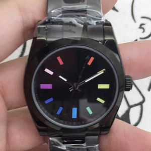 Designer Watch Reloj Watches AAA Mechanical Watch Lao Jia Log Light Black Color Ding Steel Steel Remsa helautomatisk mekanisk klocka RZ10 Machine