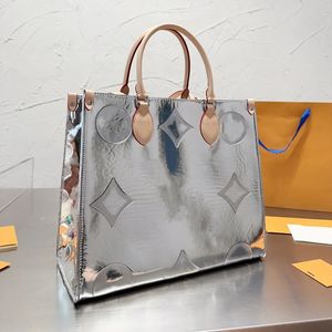Luksusowa designerska torba na zakupy damskie torebki na ramię torba do przechowywania torba do makijażu nie jest łatwa do odkształcenia dużego projektu logo 35 cm