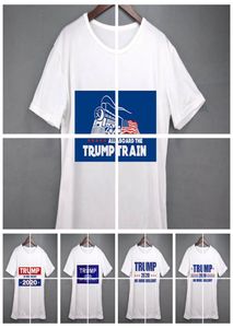 Kadınlar Donald Trump Train 2020 T-Shirt O yaka Kısa Kollu Gömlek ABD Bayrak Keep Aman Büyük Mektup Üstleri Tee Sesli Ljja38348036758