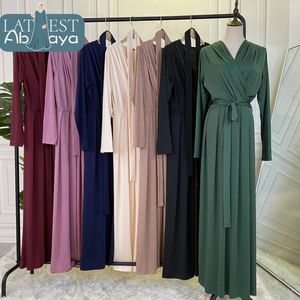 Ethnische Kleidung spandex Gebet langes Kleid elegant moderne Maxi hochwertige Eid Ramadan Bescheidener Abaya Islam Frauen Muslim