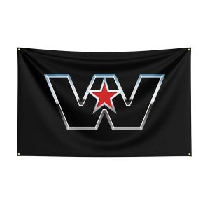 Accessori 90x150 cm Western Stars bandiera in poliestere per auto da corsa per decorazioni per decorazioni decorazioni, decorazione bandiera banner bandiera banner
