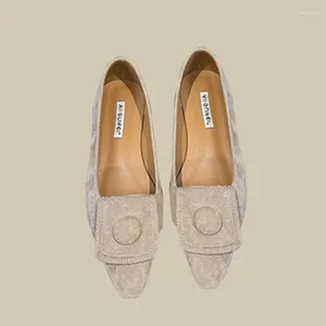 Casual Shoes Flats for Women Low Win -Sited Stop z wewnętrznym piętą Wygodne poślizg na butach biurowych