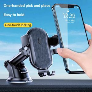 Cep Telefon Montajları Tutucular Araba Telefon Tutucu Cep Telefon Montajı Araç Gösterge Tablosu Ön Cam Otomobil Kradles Dash Stand Braketi İPhone 14 13 12 Android