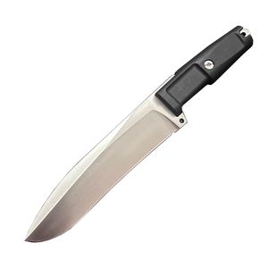 Hochwertiger Überlebensüberleben Gerade Messer A8 Satin/Black Blade Full Tang Forprrene Griff Fixierte Klingenmesser mit Kydex