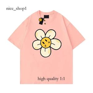 Draws Shirt Men's Designer Face Summer Women's Tee Loose Tops Round Neck Hoodie Floral Hat Small Yellow Face Drawdrew 4970