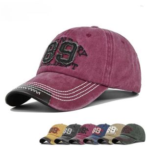 Tappi a sfera Design lavata in lavagna da baseball ricamato a cottoen per uomini cappelli personalizzati logo personalizzato a 6 pannelli cuccioli curvi