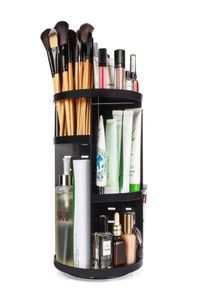 360 Rotating Makeup Organizer DIY Adjustable Makeup Carousel Spinning Holder Storage Rack Large Make up Caddy Shelf Cosmetics Bl852440652