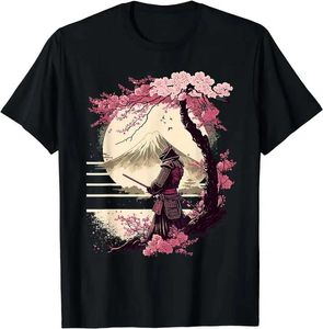 남자 티셔츠 세련된 빈티지 전사 일본 미술 전사 빈티지 체리 티셔츠