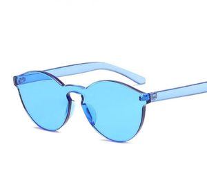 Luxurywomen Solglasögon Candy Color Personality Trend HD Sun Glasses Frameless Transparent Goggle Eyewear UV4008980158