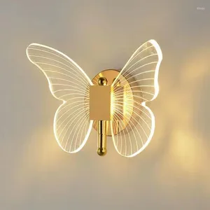 Lampada a parete Butterfly Light Light LED LED LIGHT ALIMENTO CAMERA CAMERA DA CAMERA DELLA DECORAZIONE DECORAZIONE DELL'ACCUTTO INTERNI PER