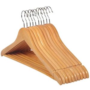 Hanger Non Adult Wooden Multifunctional Thickened Slip Hangers Home Wardrobe Drying Clothes Storage Rack 44.5*1.2Cm s