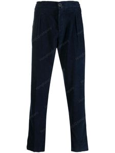 Calça masculina kiton de algodão 100% calça cotelinha de perna reta para homem casual calça longa azul escuro