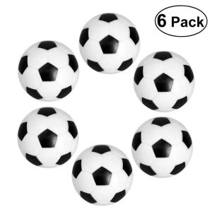 Футбольный горячий 6pcs 32 -мм черно -белый сокер мяч для развлечений гибкий обученный расслабленные дети Маленький Socer Ball Mini Table Football Balls