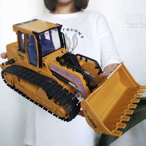 Electric/RC Car 1/16 RC Truck Bulldozer Dumper Crawler Tractor Model Engineering Car Lighting Excavator Radio Controlled Car Toys for Boy Gift T240506