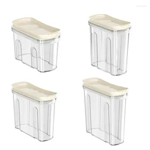 Aufbewahrungsflaschen Lebensmittelbehälter Kühlschrank -Box Multigrain Tank Transparent Luftzahlflasche mit Deckel