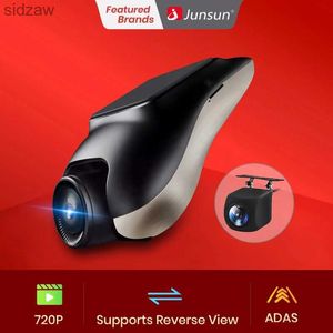 Mini câmeras Junasun Car 720p Dashcam Adas Mini Car DVR Camera Auto Video Video Video Recorder Hidden Dash Cam para Android Multimedia Players WX