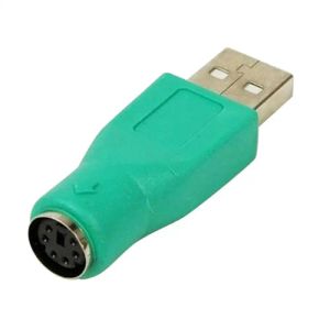 Adapter USB 수컷 포트에서 PS/2 여성 컨버터 어댑터를위한 컴퓨터 키보드 마우스 1.1 2.0 호환 가능