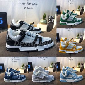 Designer -Sneaker Virgil Trainer geprägte Gelegenheitsschuhe Männer Frauen Kalb