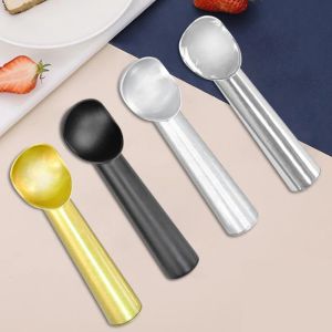 Tools 1pc Aluminum Alloy Material Stainless Silicone Ice Cream Spoon Portable Aluminum Alloy Antifeeze Ice Maker