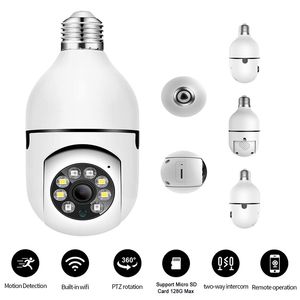 A6 200W E27 Bulb Surveillance Camera 1080P Night Vision Motion Detection Outdoor Indoor Network Security Monitor Cameras