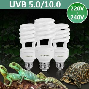 Oświetlenie 26 W płazy gadów żarówka UVB 5.0/10.0 ultrafioletowa żarówka fluorescencyjna lampa terrarium zasilanie wapnia Energyzysowanie światła