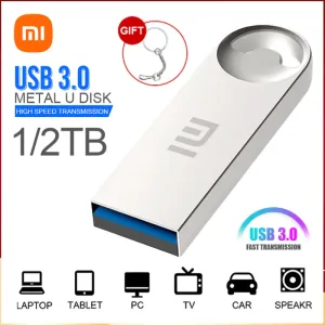 Sürücüler Xiaomi 2TB USB3.0 Pendrive 1TB USB 3.0 Flash Sürücü 512GB Bellek Çubuğu Flash Disk Kalem Sürücüsü USB PC Telefonu için Başparmak Sürücüsü