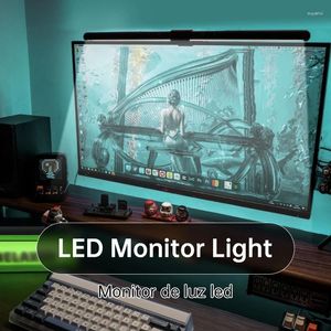 Lâmpadas de mesa Monitor Lights Bar com controle remoto RGB Curved Screen pendurado lâmpada de mesa de escurecimento leve para laptop laptop LED