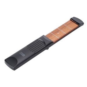 Novo Mini Pocket Guitar 6 String 6 Frets/4 Frets Pocket Acoustic Practice Tool Tool Parts Gadget Treinador para iniciantes
