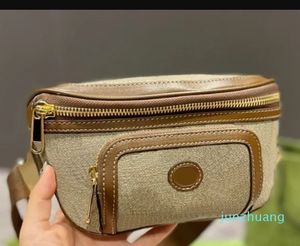 2024 Baggürtel Frauen Taillenbeutel Brieftasche Klassische Klassiker Solid Color Reißverschluss Handtasche