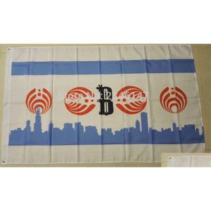 Banner Flaggen Custom Chicago Bassnectar Flag 3 Fuß mal 5ft 100d Polyester und Banner fallen liefert Hausgarten Festliche Partyzubehör DHGBV